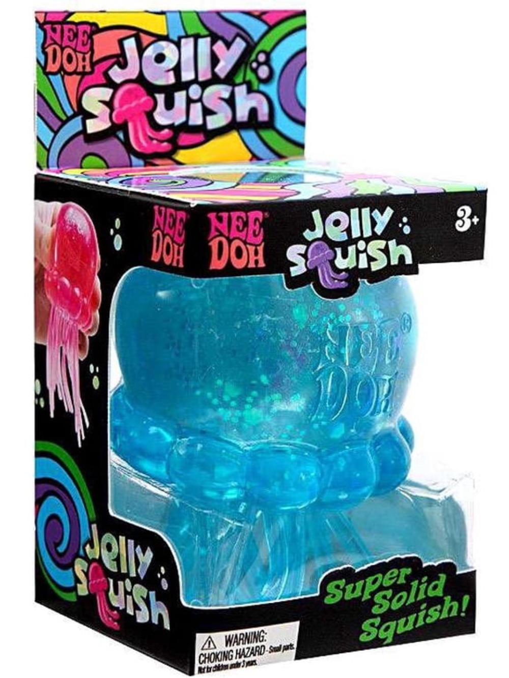 NEE DOH Jelly Squish Squid BLUE 💙 Sealed Viral squishy toy NeeDoh NEW in box RTS